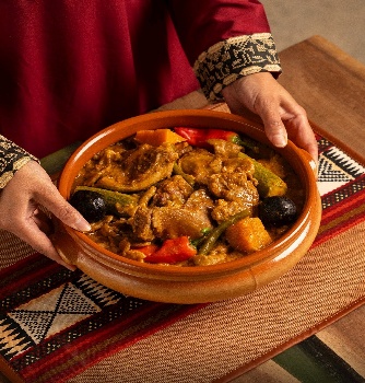 Traditional Saudi buffet